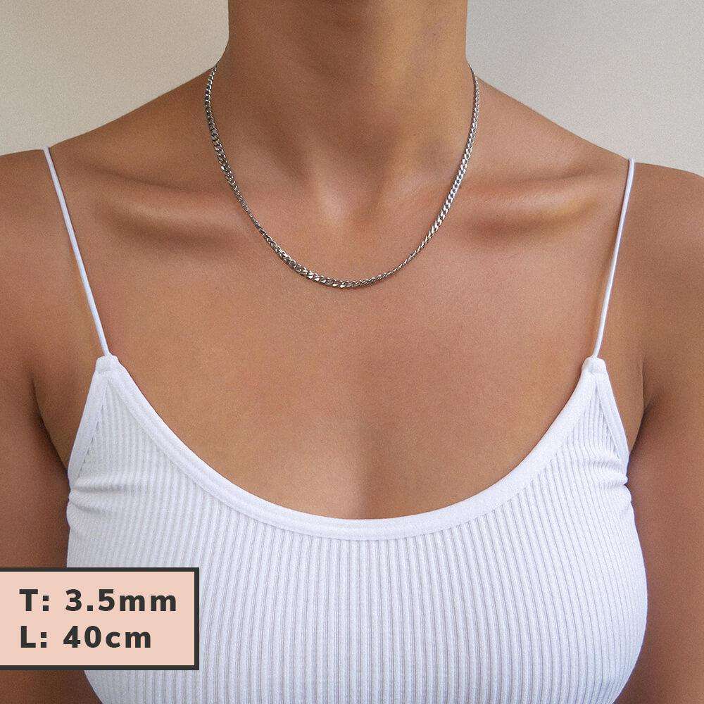 Classic Cuban Chain Silver - Image 11