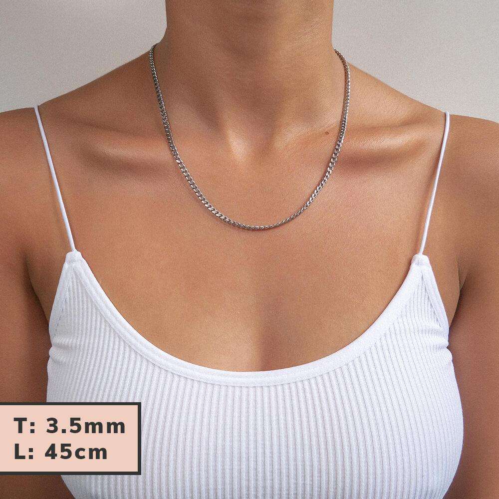 Classic Cuban Chain Silver - Image 12