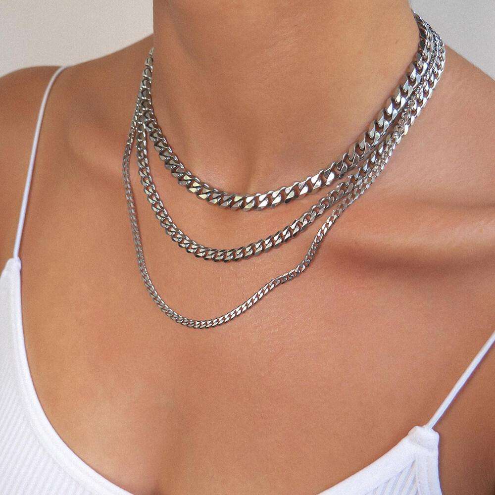 Classic Cuban Chain Silver - Image 4