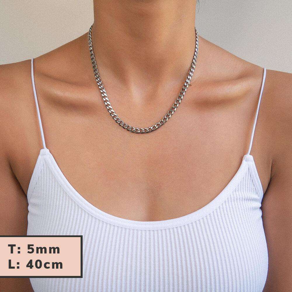 Classic Cuban Chain Silver - Image 6