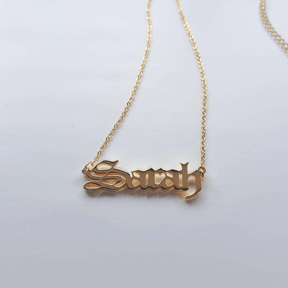 Classic Name Plate Necklace - Image 11