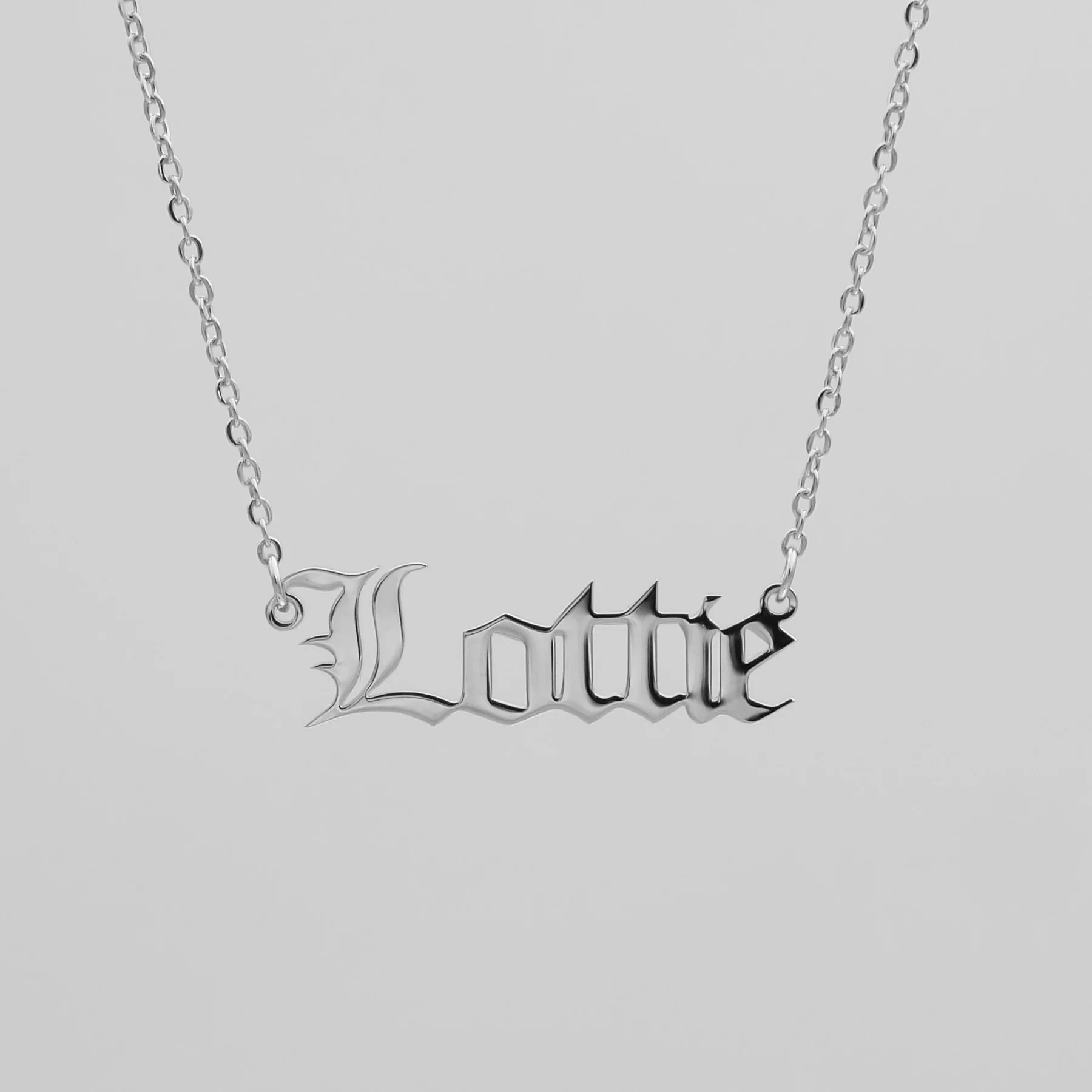 Classic Name Plate Necklace - Image 3