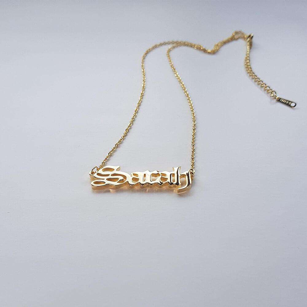 Classic Name Plate Necklace - Image 7