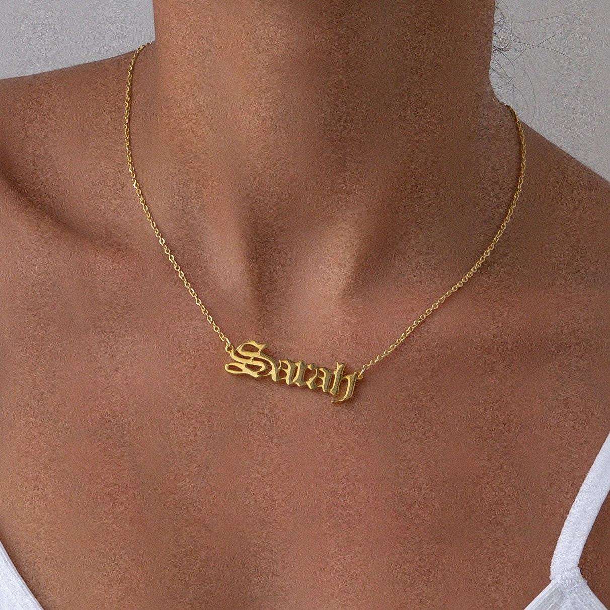 Classic Name Plate Necklace - Image 9