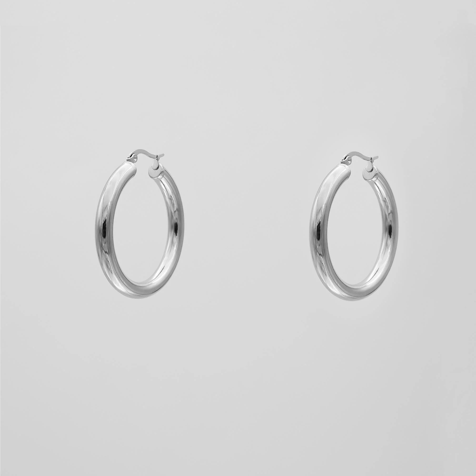 Classic Silver Filled Hoops - Image 13