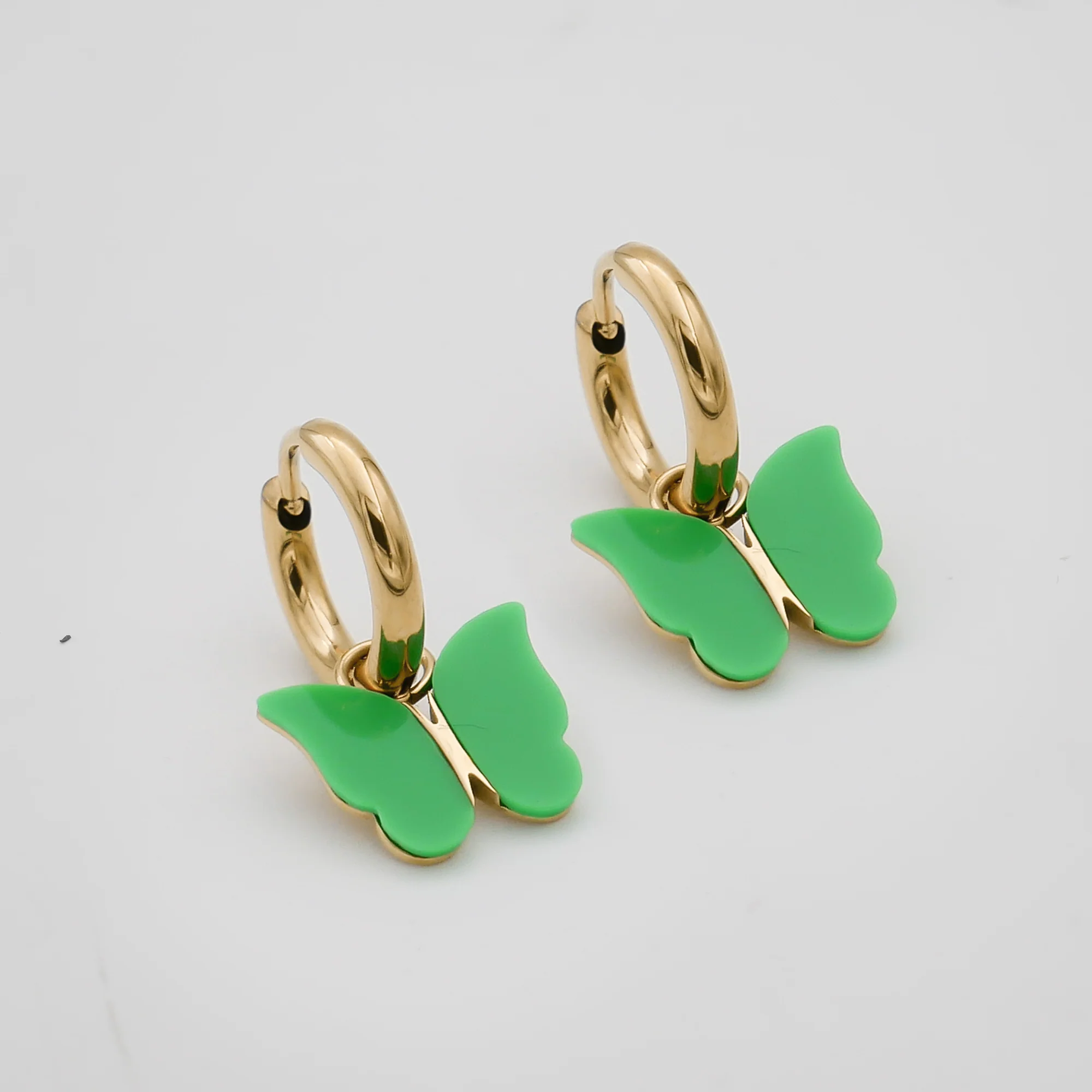 Butterfly Huggie Earrings - Image 5