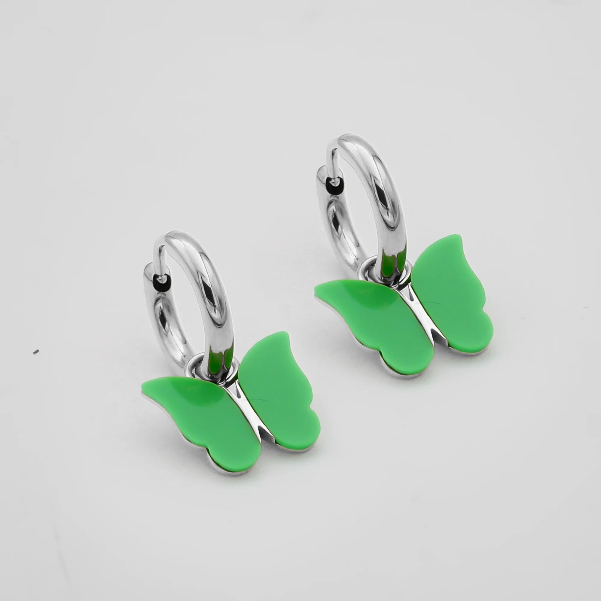 Butterfly Huggie Earrings - Image 7
