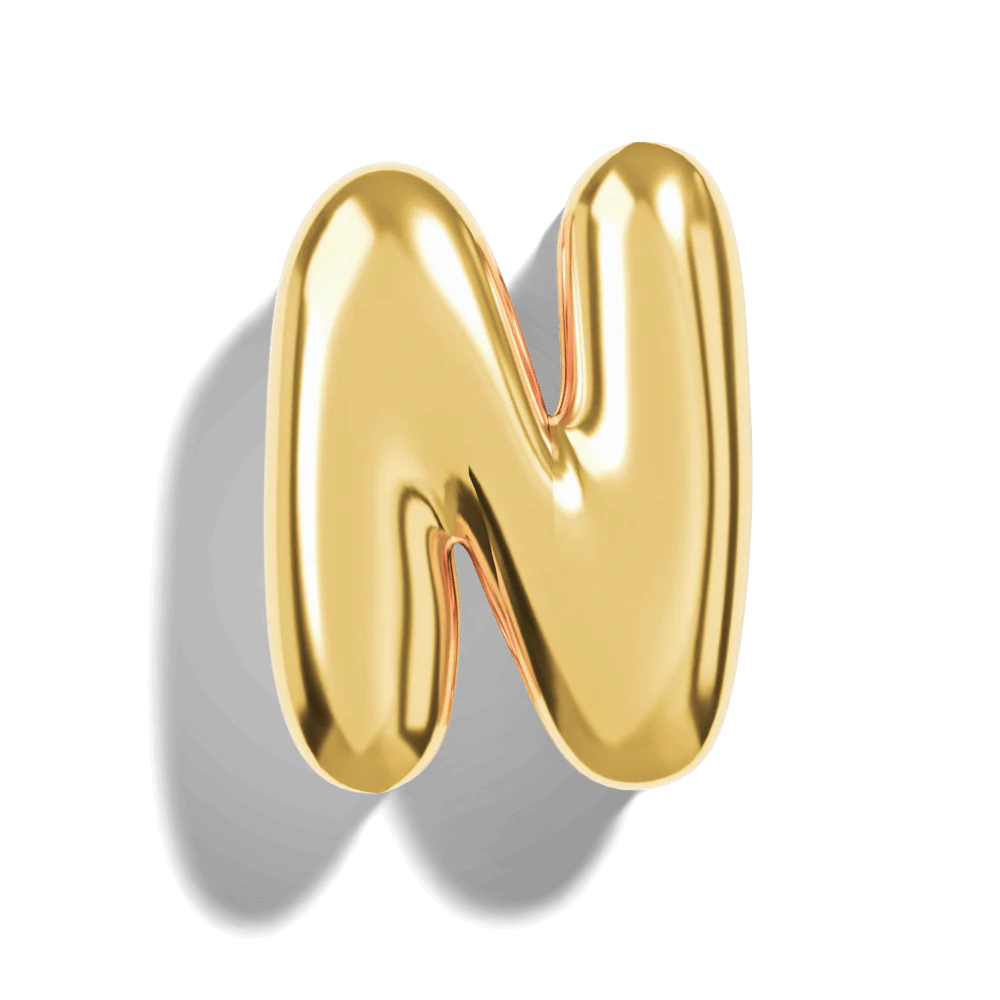 Micro Bubble Initial Necklace - Image 14