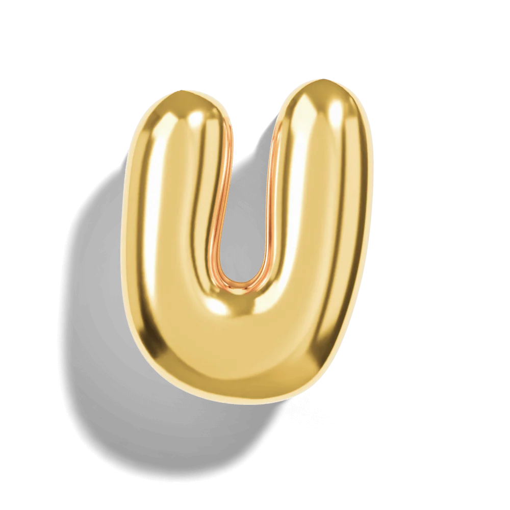 Micro Bubble Initial Necklace - Image 21