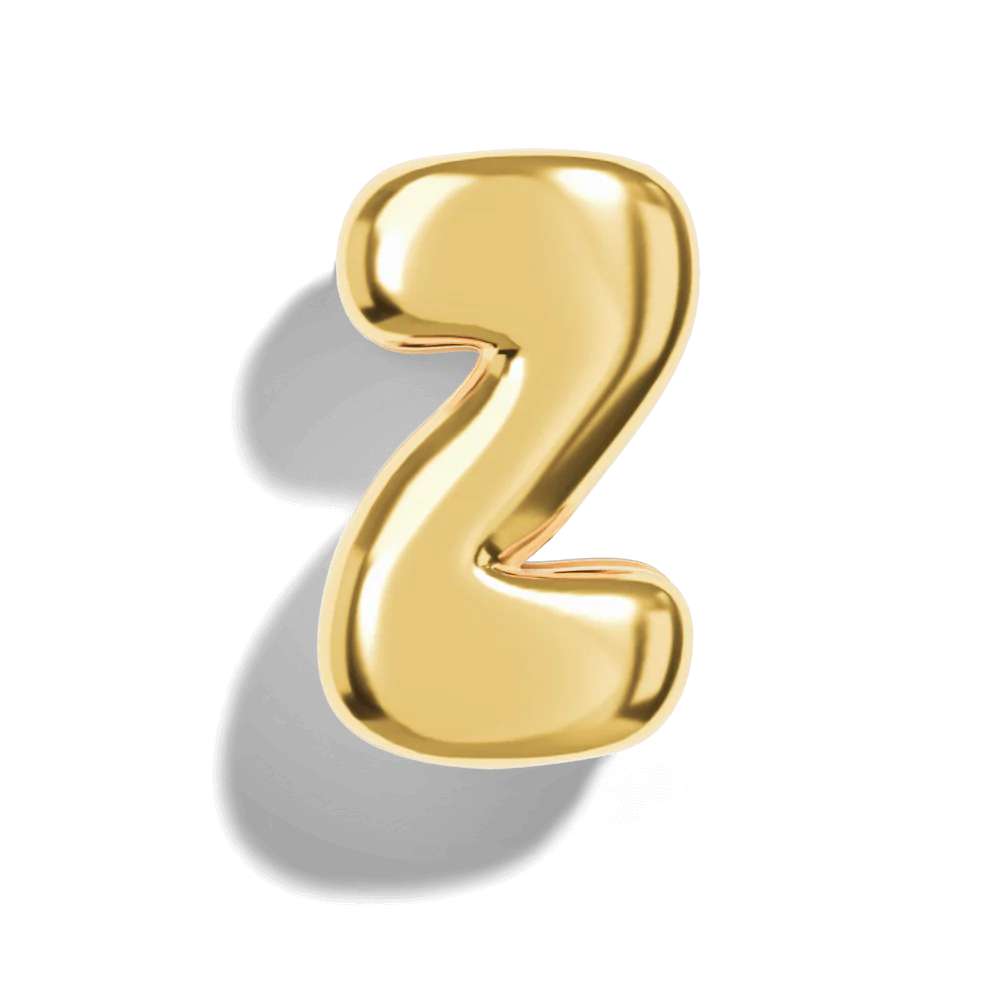 Micro Bubble Initial Necklace - Image 26