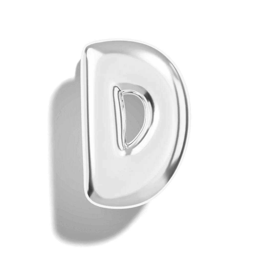 Micro Bubble Initial Necklace - Image 29