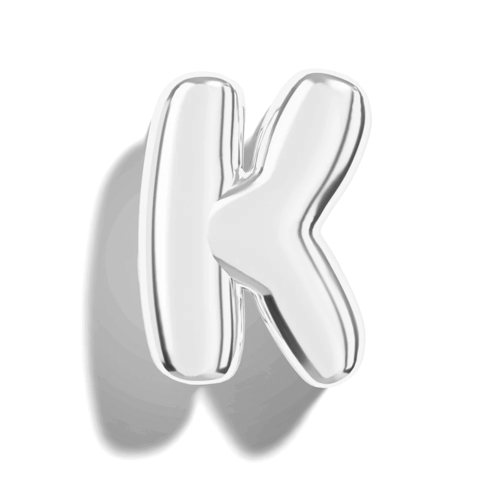 Micro Bubble Initial Necklace - Image 36