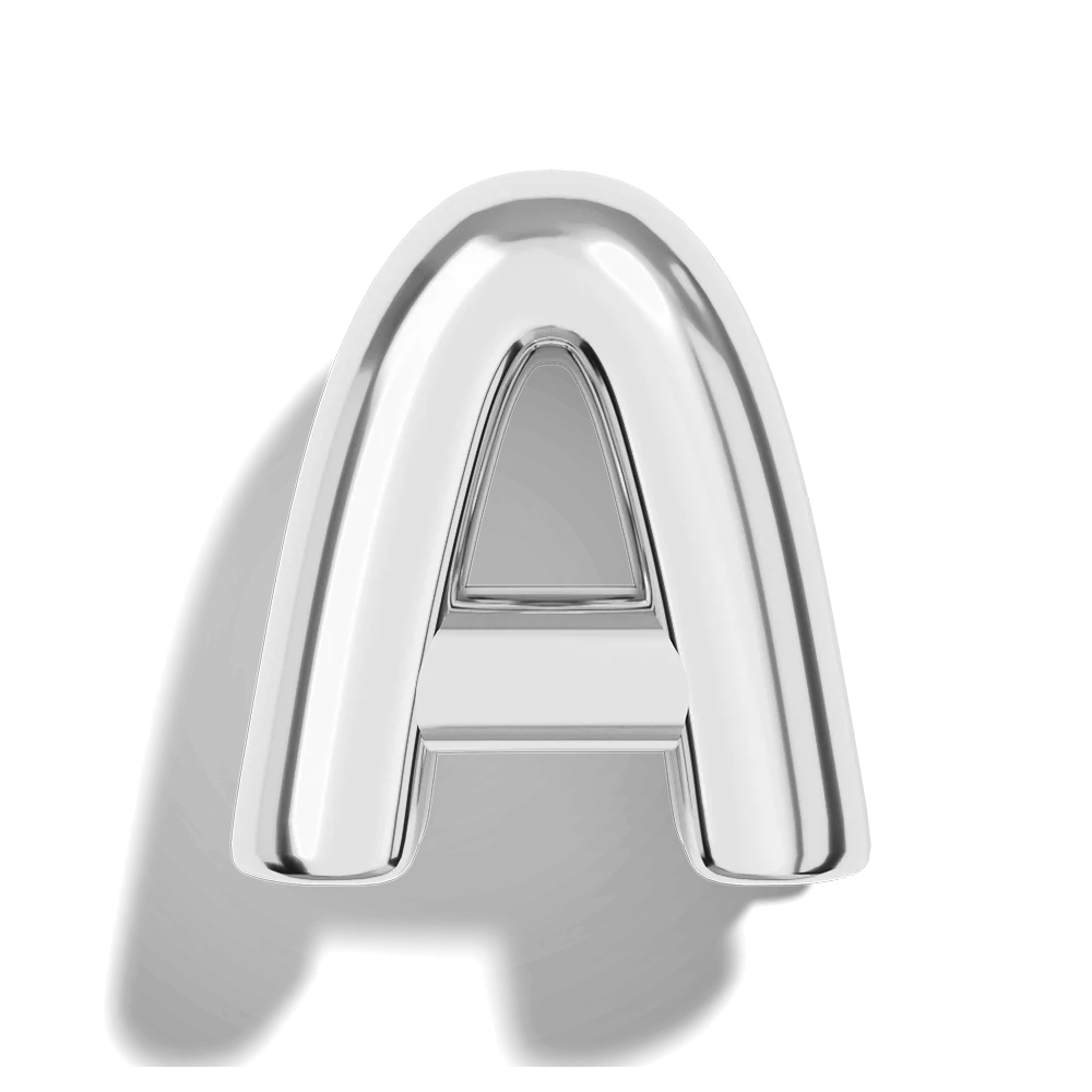 Micro Bubble Initial Necklace - Image 37