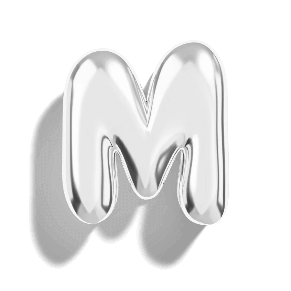 Micro Bubble Initial Necklace - Image 39