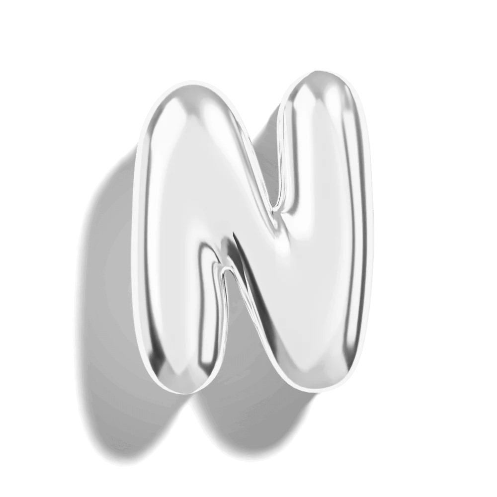 Micro Bubble Initial Necklace - Image 40