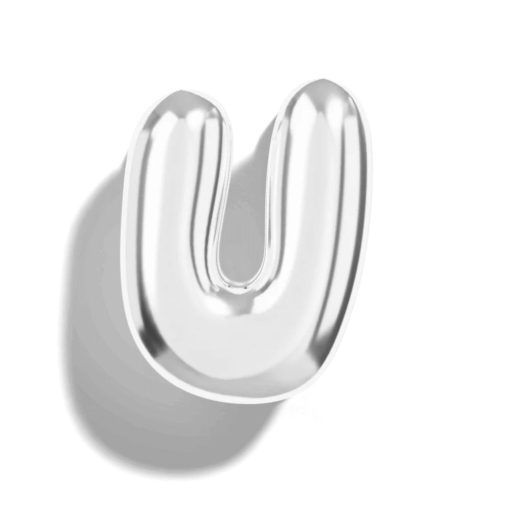 Micro Bubble Initial Necklace - Image 47