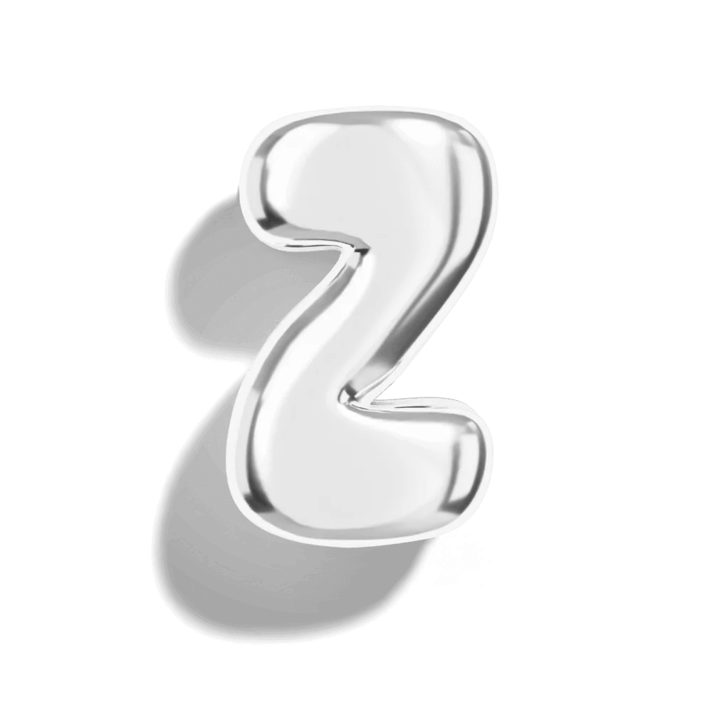 Micro Bubble Initial Necklace - Image 52