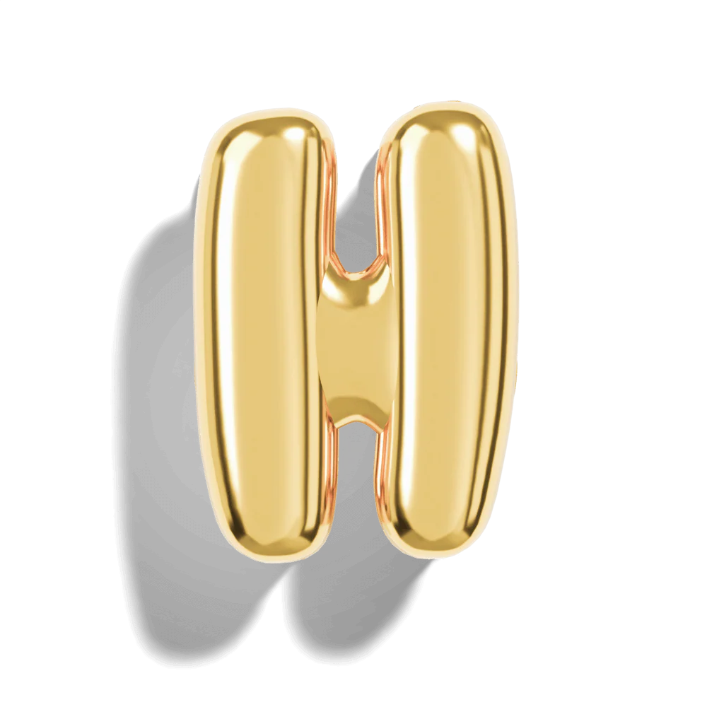 Micro Bubble Initial Necklace - Image 8