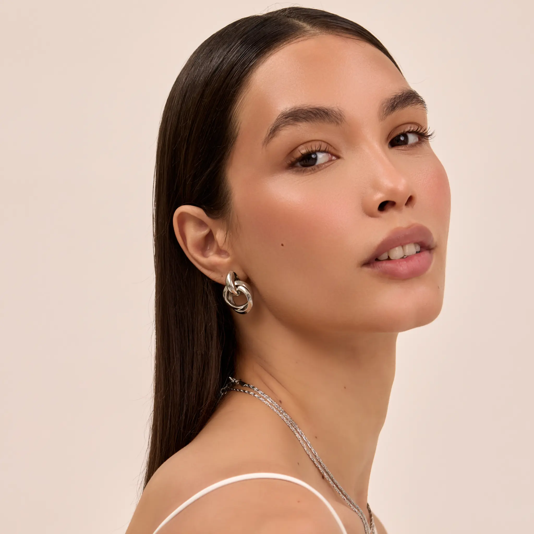 Nadia Knot Knocker Earrings - Image 5