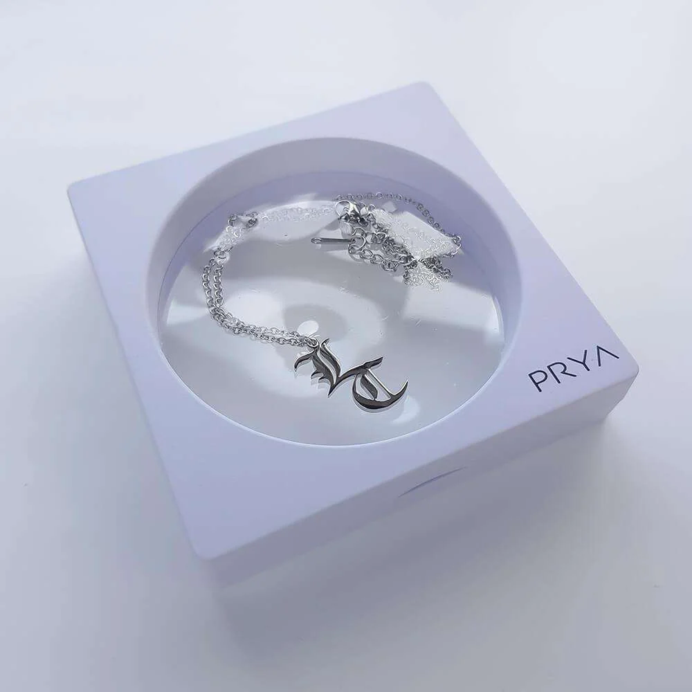 Old English Double Initial Necklace - Image 10