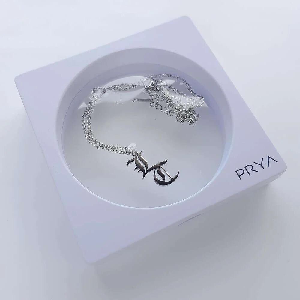 Old English Double Initial Necklace - Image 4