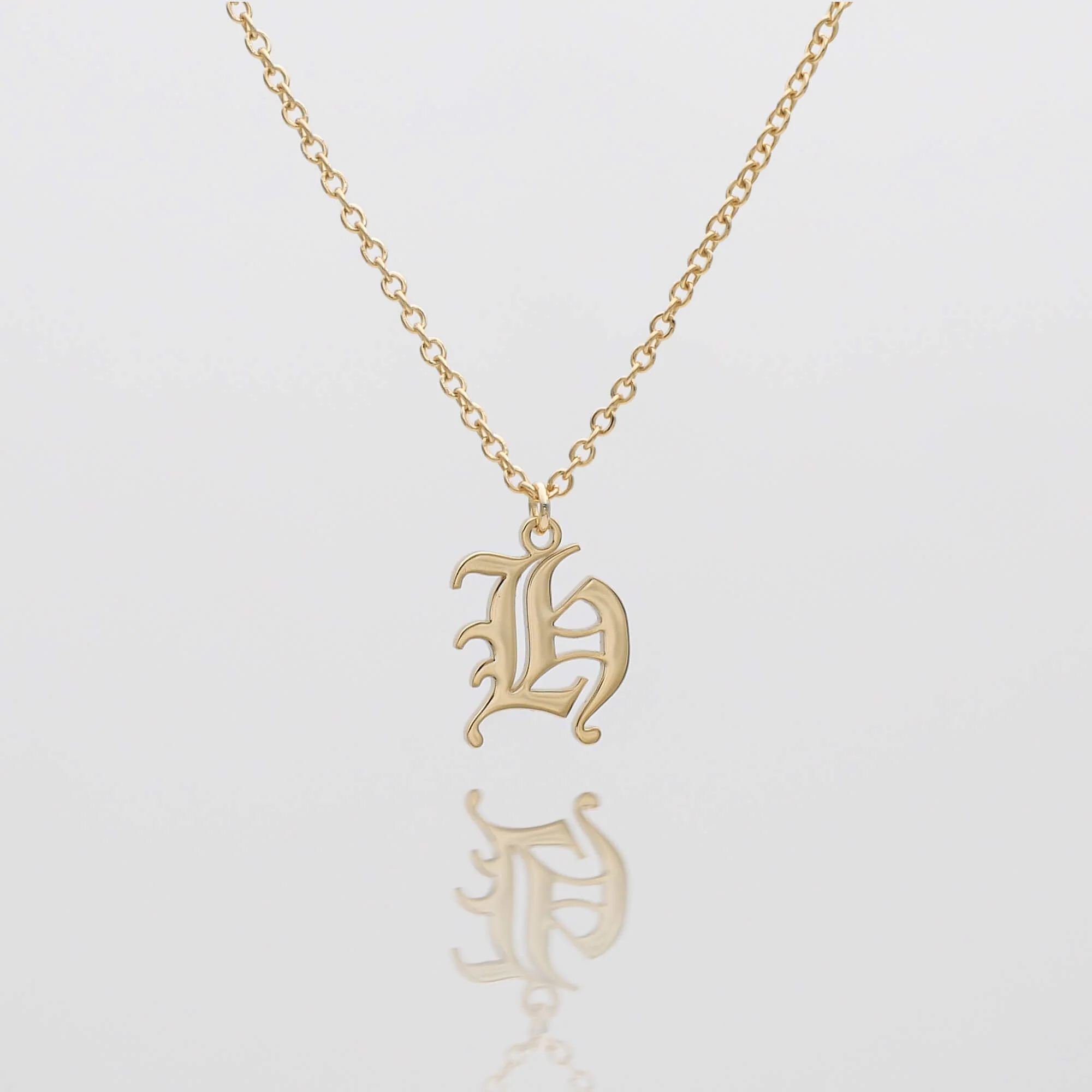 Old English Initial Necklace - Image 14