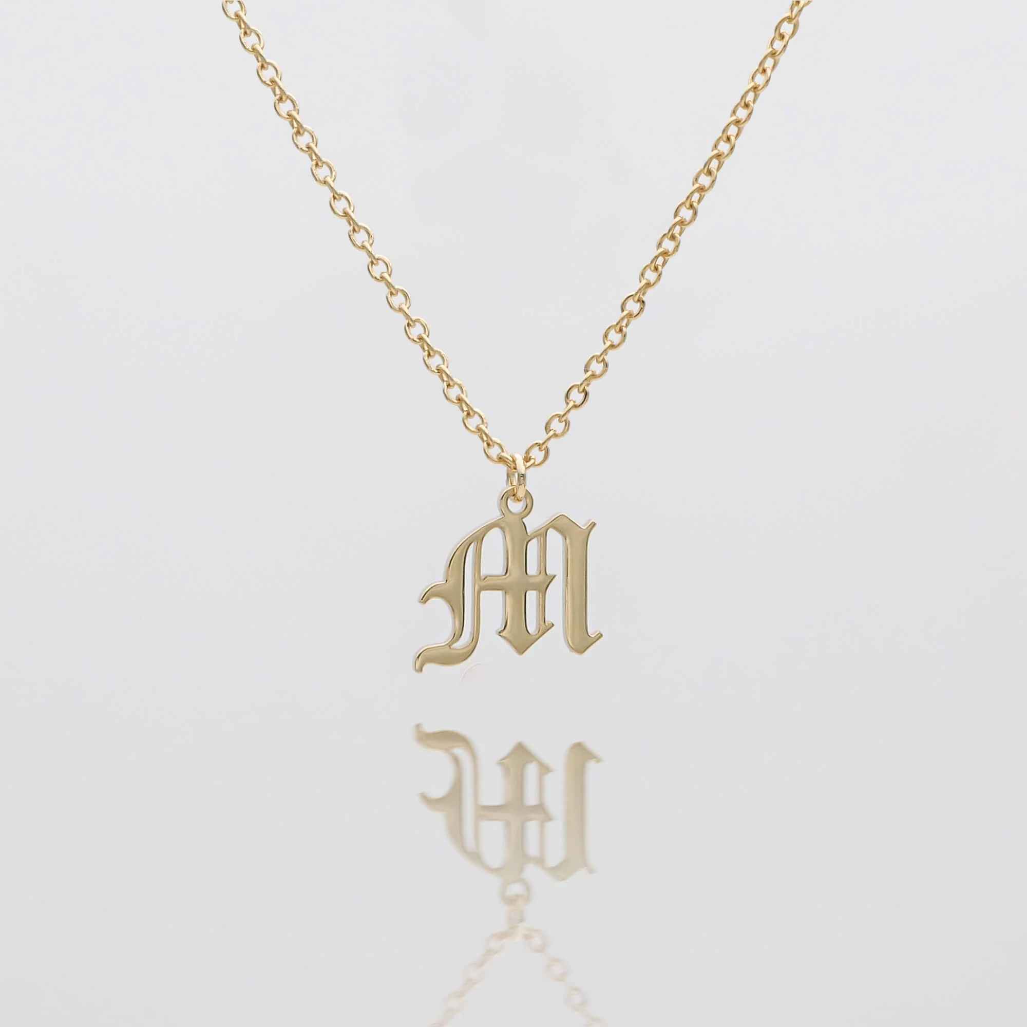 Old English Initial Necklace - Image 24