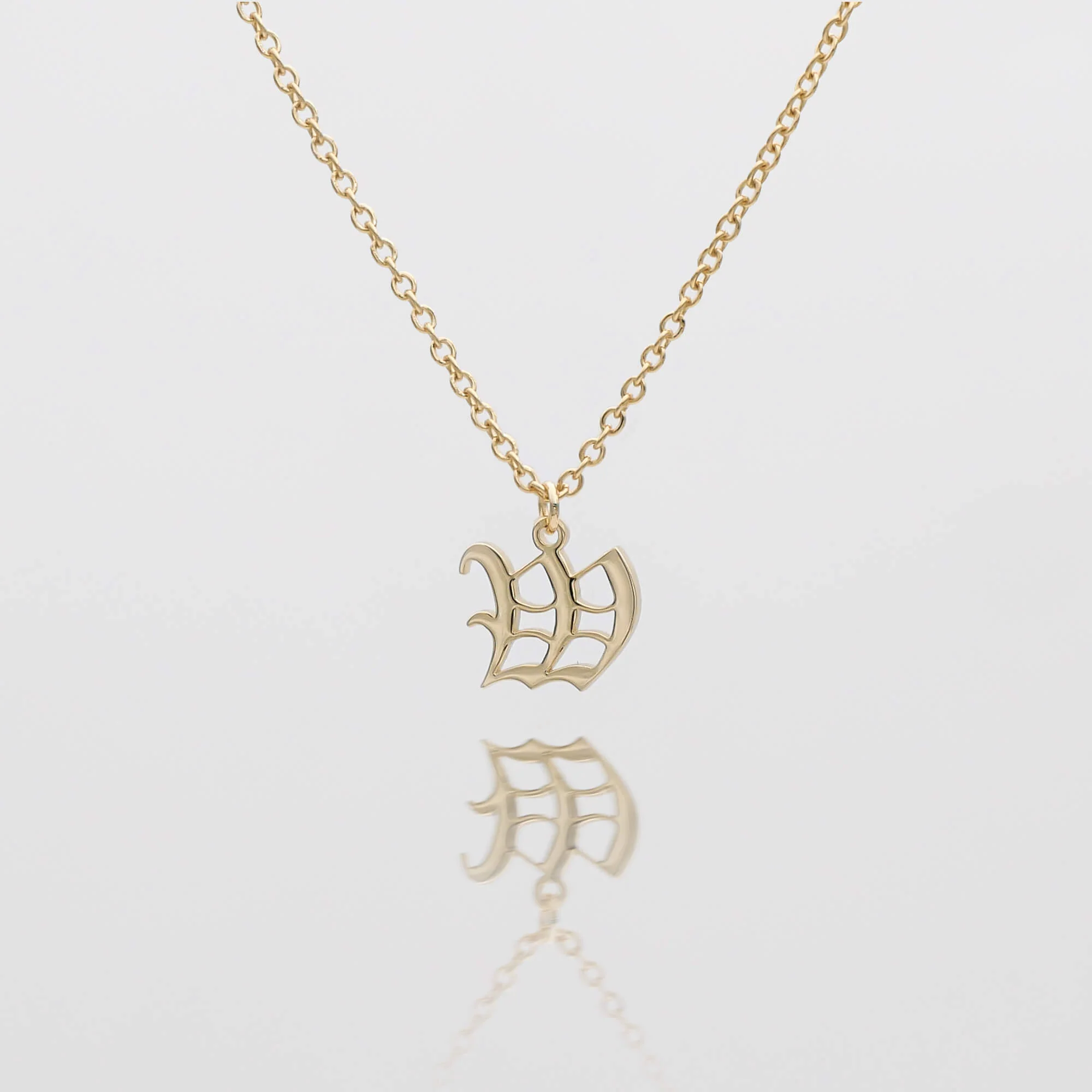 Old English Initial Necklace - Image 43