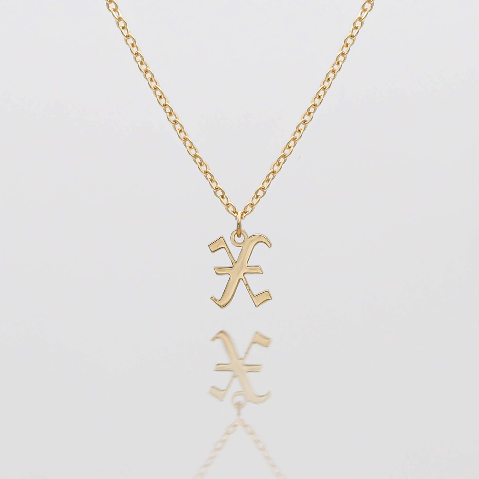 Old English Initial Necklace - Image 45