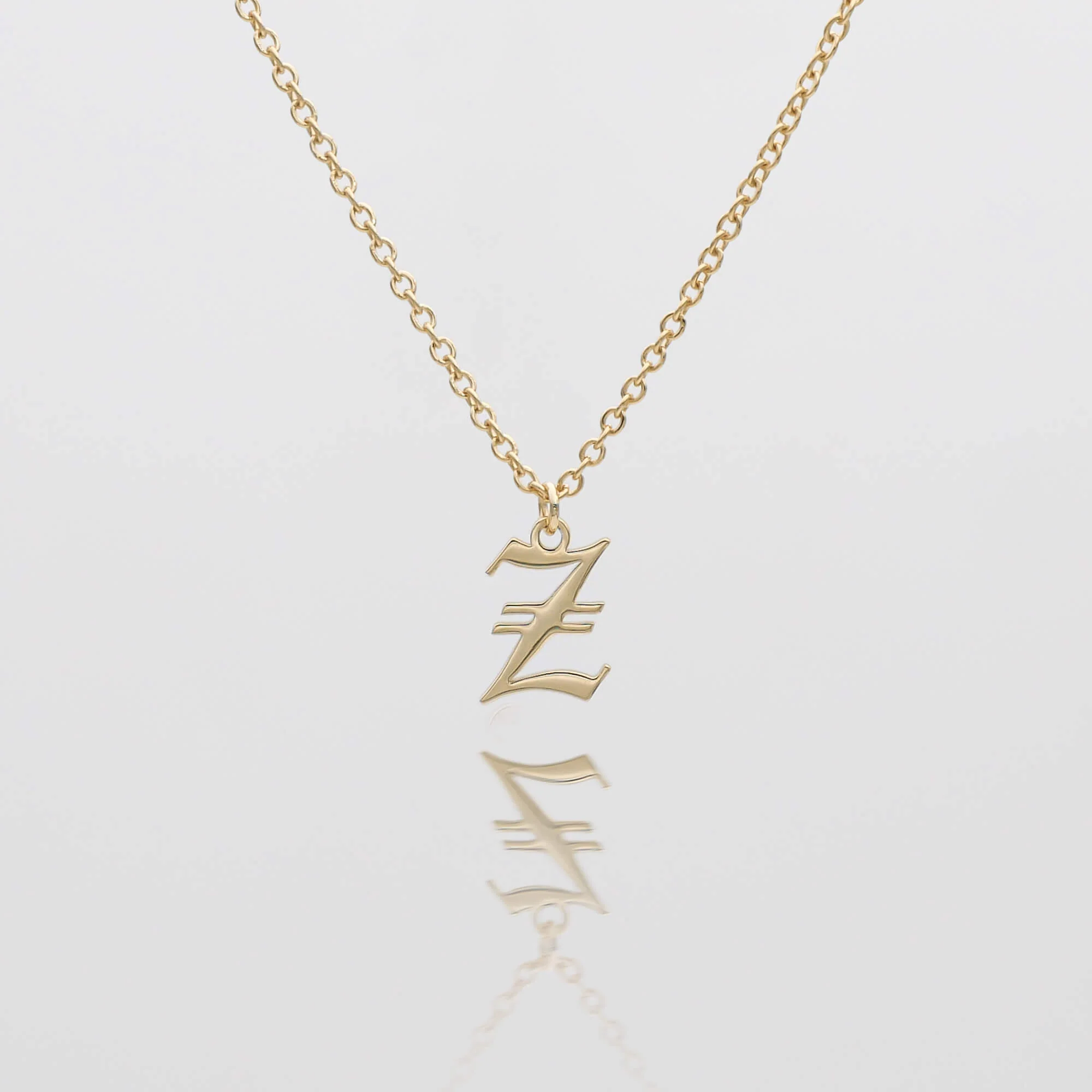 Old English Initial Necklace - Image 49