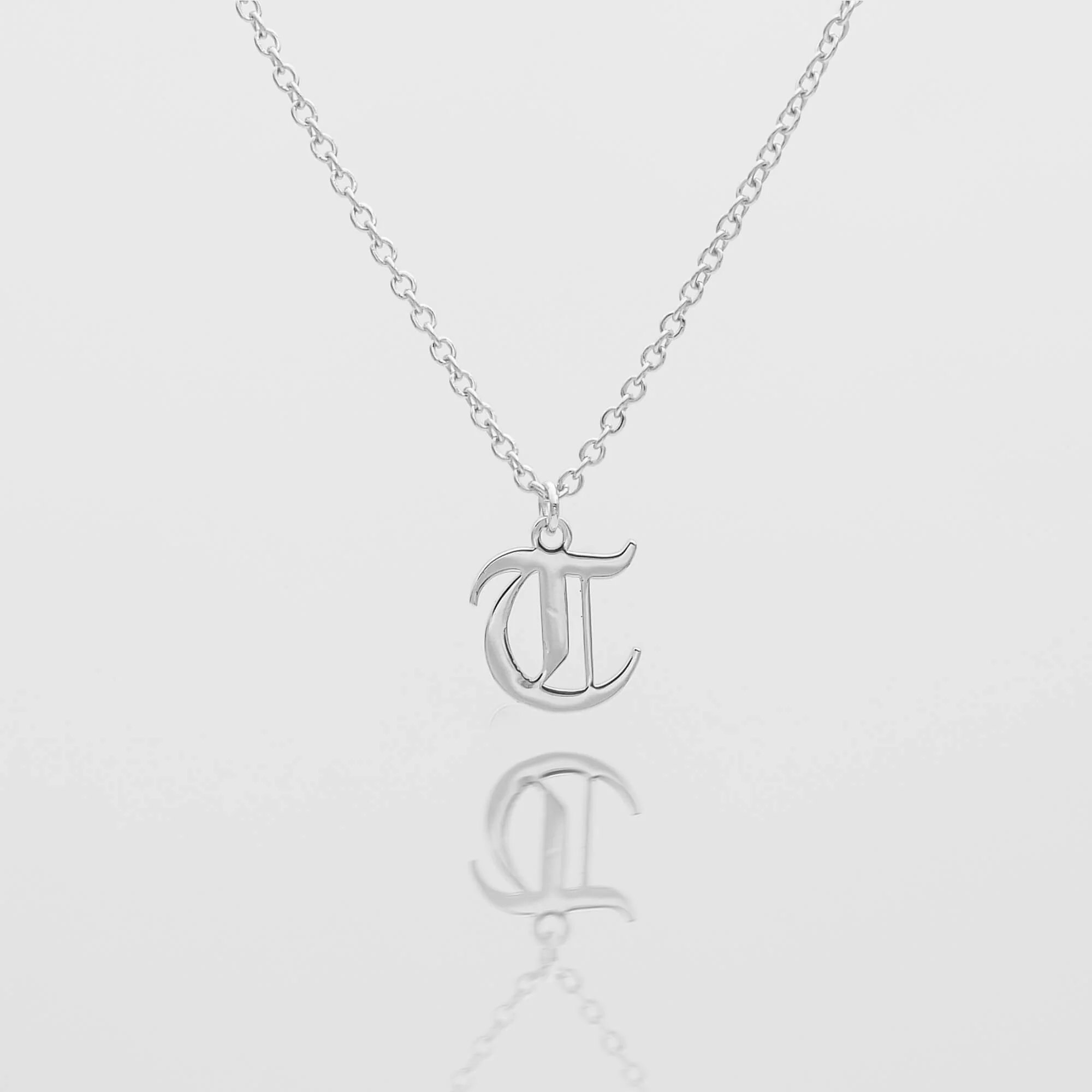 Old English Initial Necklace - Image 5