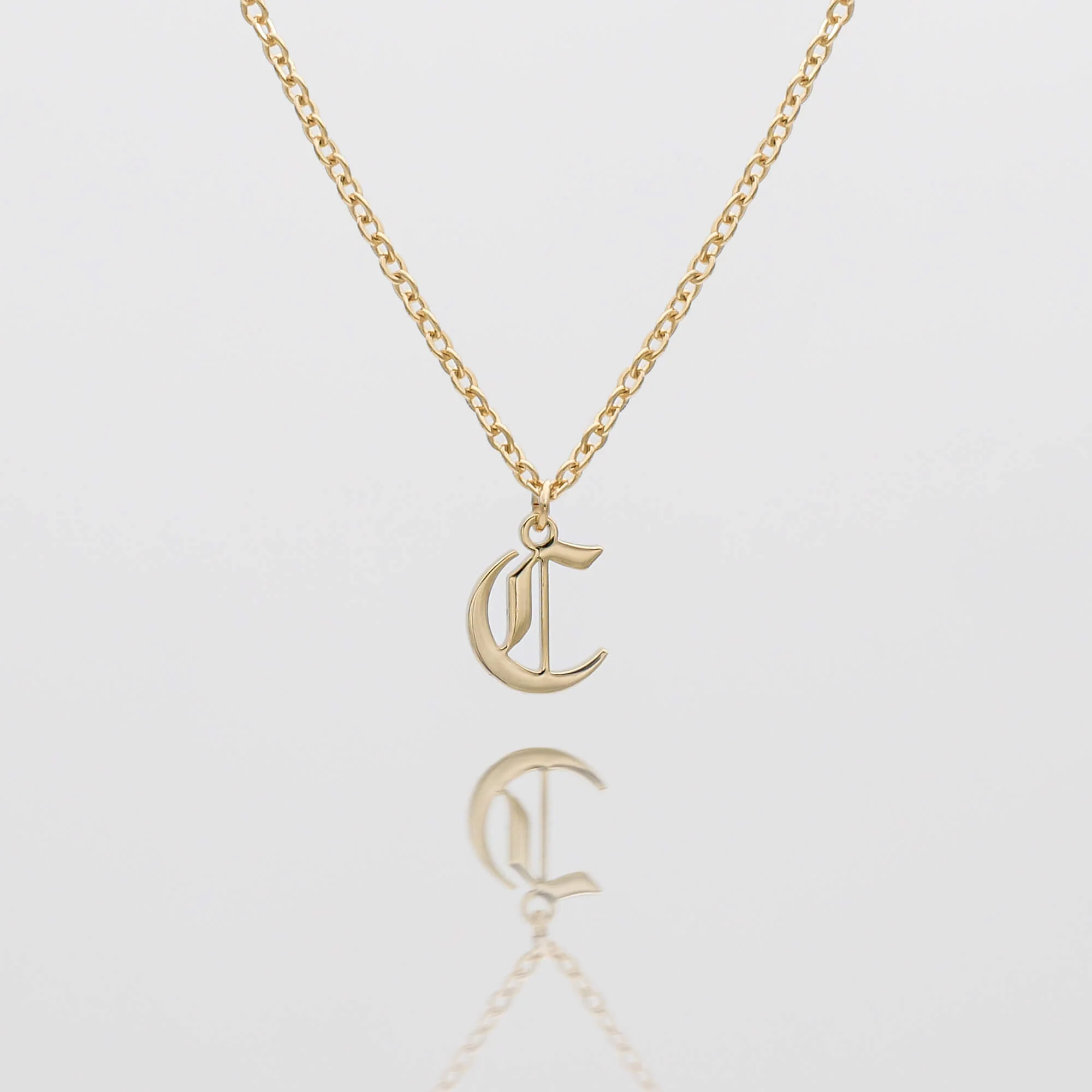 Old English Initial Necklace - Image 51