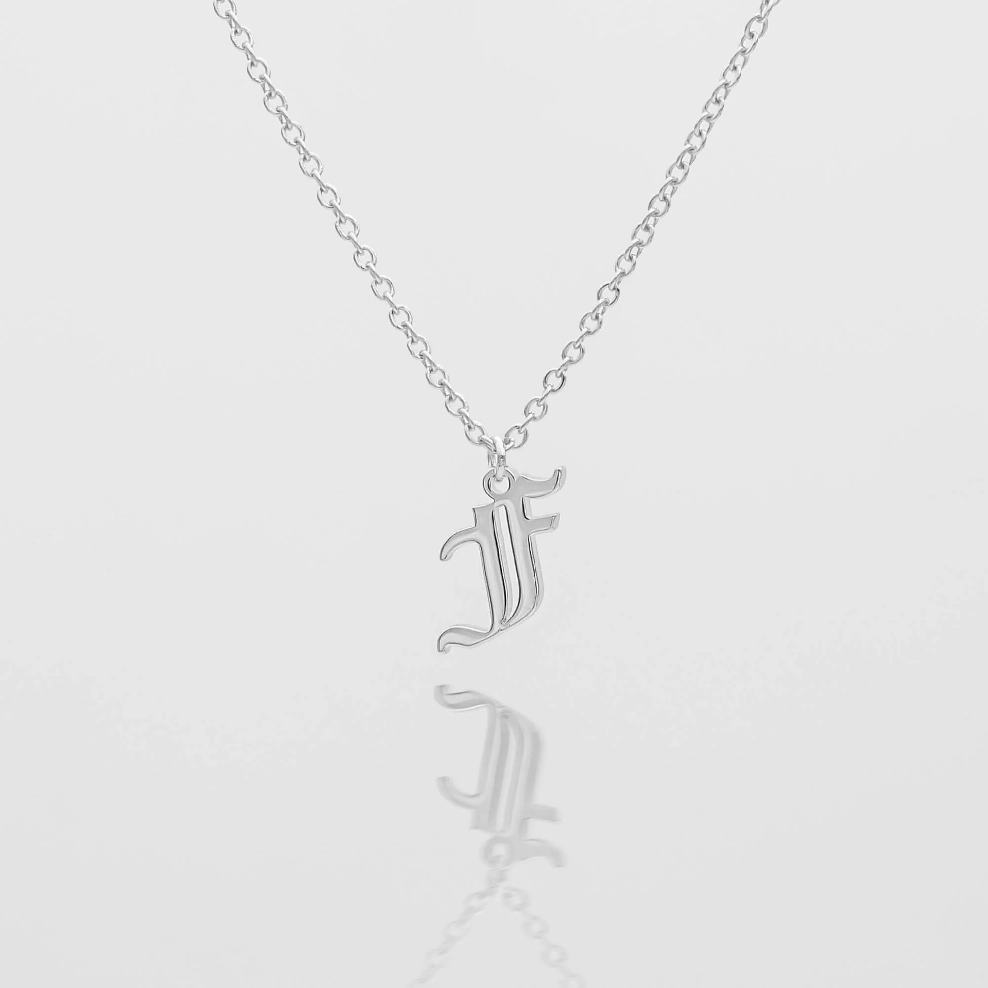 Old English Initial Necklace - Image 9