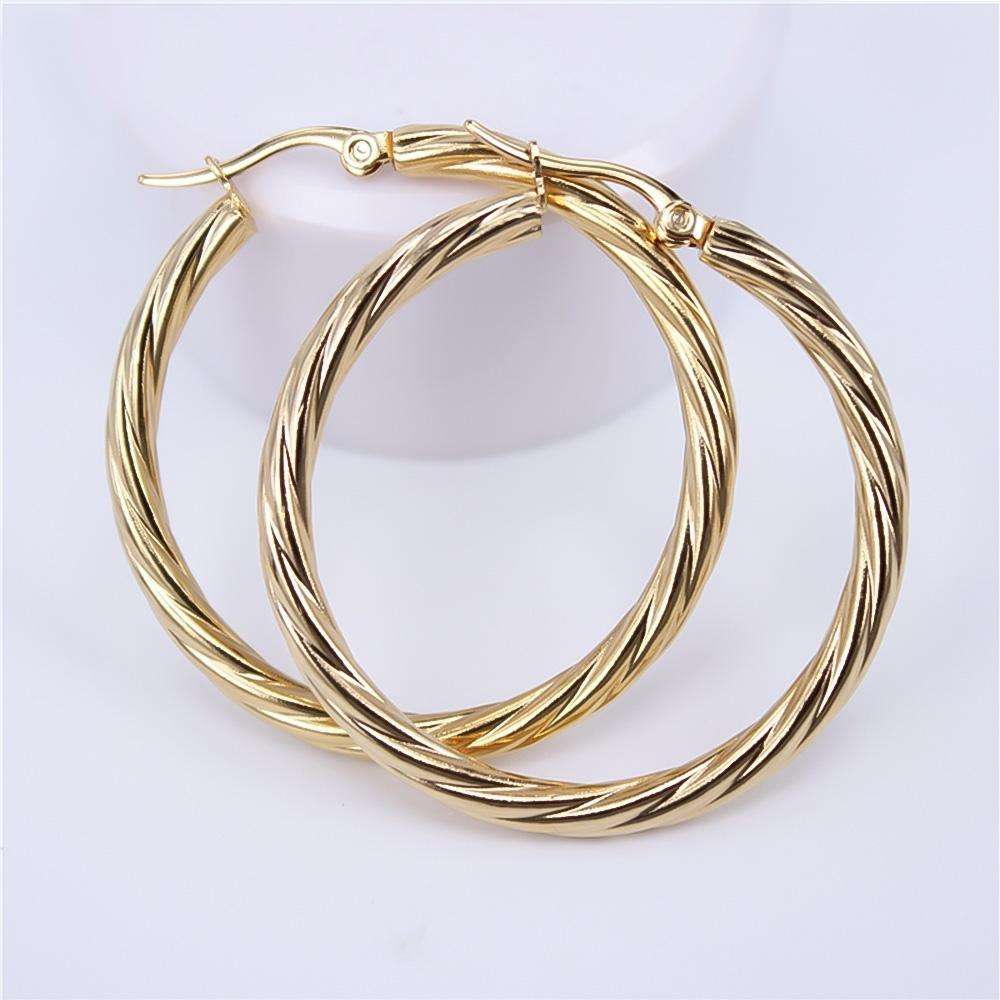 Sara Gold Hoops - Image 4